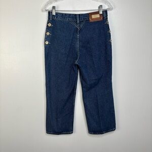 World Class Denim Lawman Western Capri Pant Jeans Juniors‎ 7, No Back Pockets